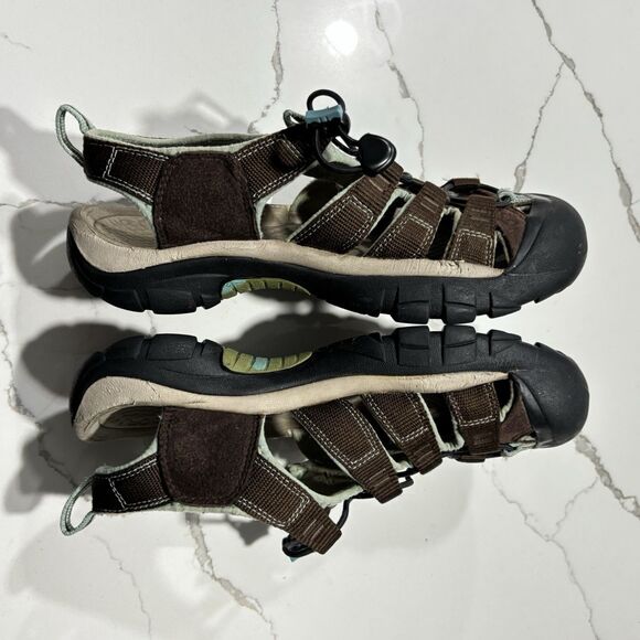 KEEN | Newport H2 Women’s Size 9 Waterproof Hiking Sandals Brown Blue Turquoise - Picture 7 of 15